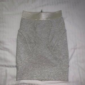 Alexander Wang Grey Fitted Midi Skirt